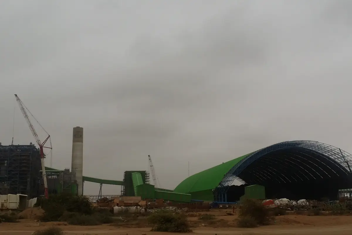 Power plant under construction at Port Qasim